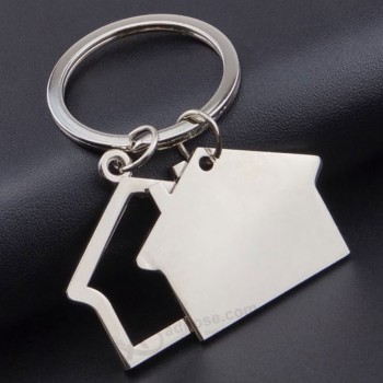 促销房子形状钥匙扣与oem设计