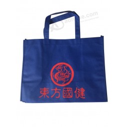 Blue Color Recycle Custom Nonwoven Reusable Shopping Bag for sale