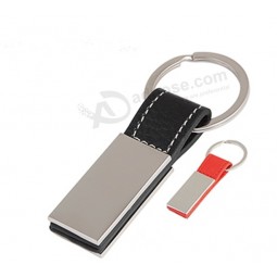 Cadeau promoTionnel pu keyholder en cuir de Bonne qualiTé