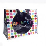 GrooThandel aangepasTe logo promoTionele herbruikbare gelamineerde pp non woven BoodschappenTassen