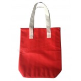 HauT personnalisé-Fin sac à provisions réuTilisable non-Tissé de couleur rouge éco-friendLy fin