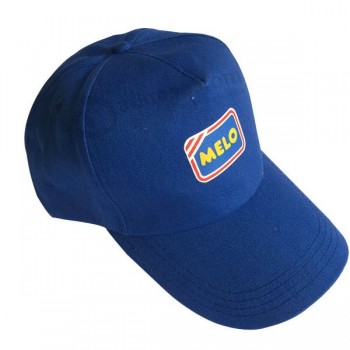 蓝色棉6面板男女皆宜定制棒球帽和帽子出售