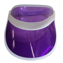 Custom Made High Quality Wholesale Transparent PVC Sun Visor for custom with your logo