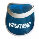 PromoTionele lederen bekleed goedkope pvc plasTic zonneklep voor op maaT meT uw logo