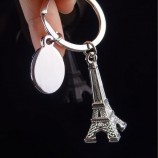 Keychain méTallique faiT sur commande de Tour eiffel pour le cadeau de promoTion (Mk-027)