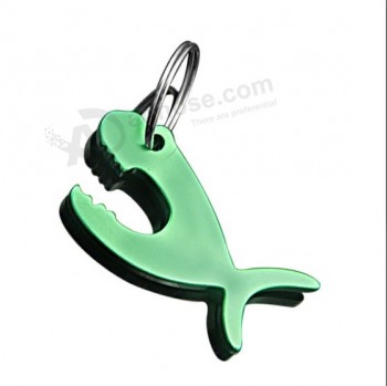 Custom Shark Shape Bottle Opener Keychain for Promotion