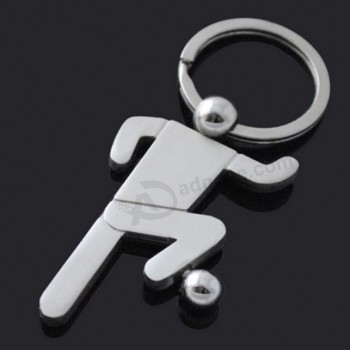 пользовательский логотип металлический футбольный брелок для бизнеса подарок