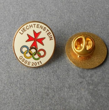 Iron Stamped Pin Badge with Gold Plating (PB-062)
