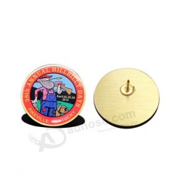 Cmyk Printing Lapel Pin Badge with Epoxy (PB-006)