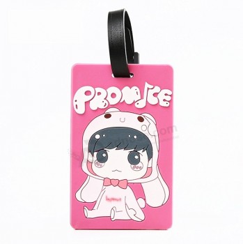 Regalo promocional 3d cusTom pvc luggage Tag (LT-006)