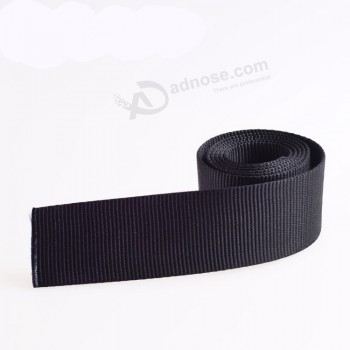 Wholesale Eco-Friendly Black 1 Inch PP/Nylon/Polyester/Cotton Webbing for Garment and Bags