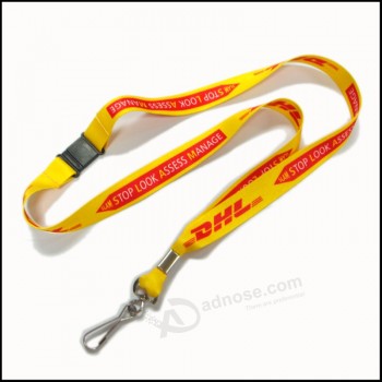 Wholesale Customized Printing Logo Polyester Breakaway Safety Custom Lanyards for ID Badges with your logo