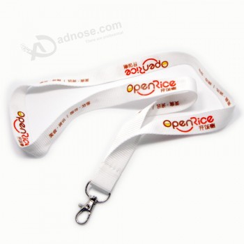 Wholesale Customzied Logo White Polyester Lanyards for Show with your logo