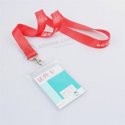 Wholesale Retractable Clear Name/ID Card Badge Reel Holder Custom Lanyard with ID  and your logo