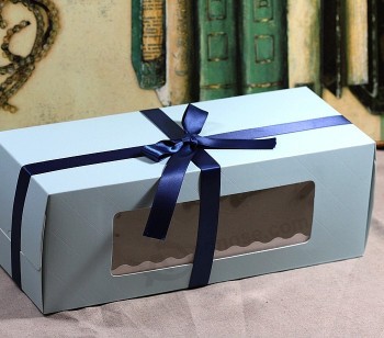 Fashion Paper Cardboard Cookies Box with Clear Window
