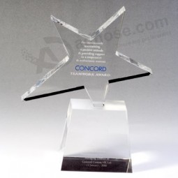 Premio di crisTallo a forma di sTella/Medaglia con incisione laser