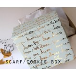 BiscoTTi di carTa di moda con scaTola regalo con sTampa personalizzaTa