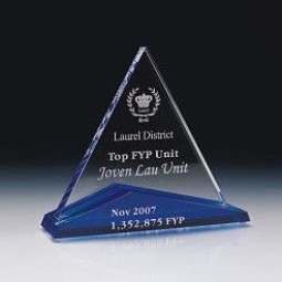 Fashion Crystal Award with Blue Base Wholesale