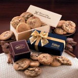 Custom Fashion Paper Cardboard Cookies Box with Ribbon