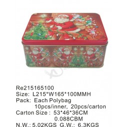 Hot Sale Christmas Gift/Cookies/Candy/Chocolate Metal Box
