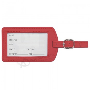 Hot Quality Custom Design Rubber and Leather Luggage Tag