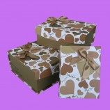 Nouveau coffreT de cadeau de papier de carTon de chocolaT de mode avec le priX meilleur marché