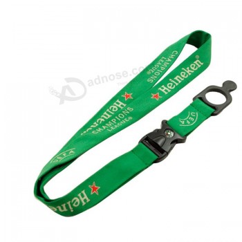 Wholesale Promotional Computer Embroidered Logo Nylon Neck Lanyard for Plants