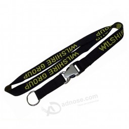 Wholesale Eco-Friendly Dye Sublimated Nylon Strap Lanyard with Release Buckle