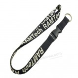 Cordino in nylon con cinTurino in nylon personalizzaTo promozionale all'ingrosso con clip in meTallo