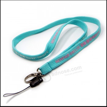涤纶批发窄/管状编织管状颈部挂绳用于礼品.