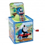 AangepasTe mooie carToon pluche jack in de doos Tin