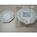 타원형 냅킨 레이스 종이 Doilies. 일회용 케이크 종이