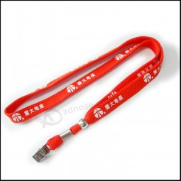 GrooThandel polyesTer smal/Tubulaire aangepasTe logo nek lanyards voor promoTie