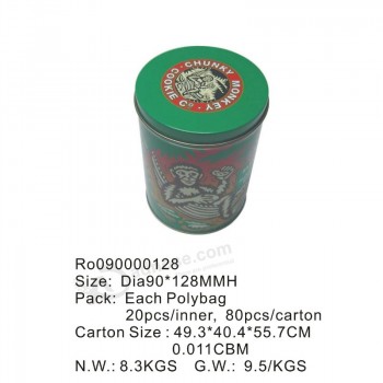 Wholesale Round Food Tin Box with Custom Printing