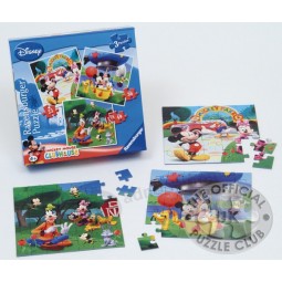 Puzzle de dessin animé de papier avec impression personnalisée