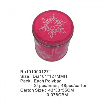 Caja redonda colorida de la laTa del regalo con precio compeTiTivo