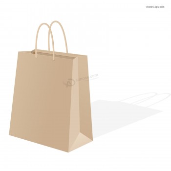 Shopping Borse in carTa krafT dal design semplice con logo personalizzaTo