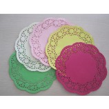 MulTi-Doyles de papier de couleur/Napperons en papier pour la décoraTion de la nourriTure