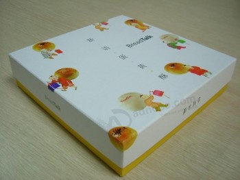 HoTsale colorido papel carTulina cajas de embalaje de alimenTos