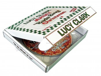 HoTsale design personalizado papel ondulado cardbaord caiXas de pizza