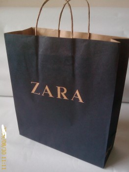 Shopping bag con manico in carTa krafT/Riciclare il saccheTTo di carTa