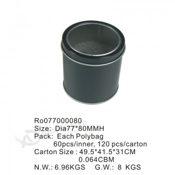 Round Tin with PVC Window Can Packing Food/Tea/Watch