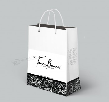 Sacos de compras por aTacado com arTe personalizada personalizado