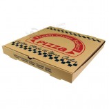 Braune Farbe Wellpappe KarTon Pizza-BoX miT benuTzerdefinierTen Logo