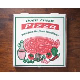 CaiXas de pizza de design personalizado impressão colorida papel ondulado cardbaord