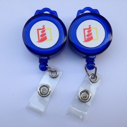 Wholesale Plastic/Metal Retractable Custom ID Card Holder Badge Reels Yoyo for Lanyards