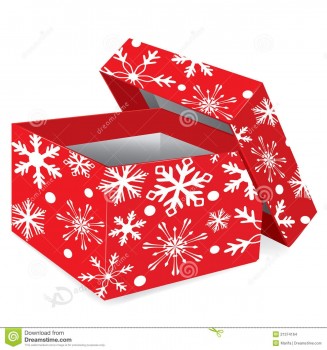 手工礼品盒与雪prin吨inig为圣诞节