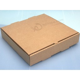 Simple Brown Color Corrugated Paper Cardbaord Pizza Boxes
