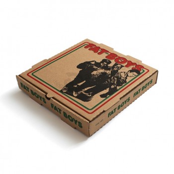 CaiXas de pizza de papel ondulado de cor marrom de hoTsale