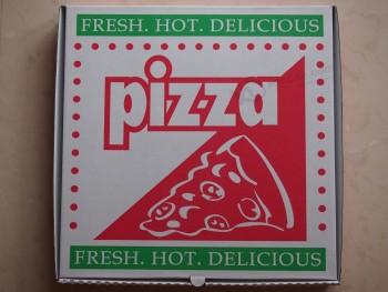Nieuwe mode kleurrijke afdrukken gegolfd papier cardbaord pizzadozen